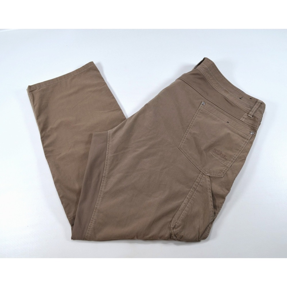 Kuhl Radikl Legendary Brown Pants Men's Size 40x32 (fits 21.5" x 31")